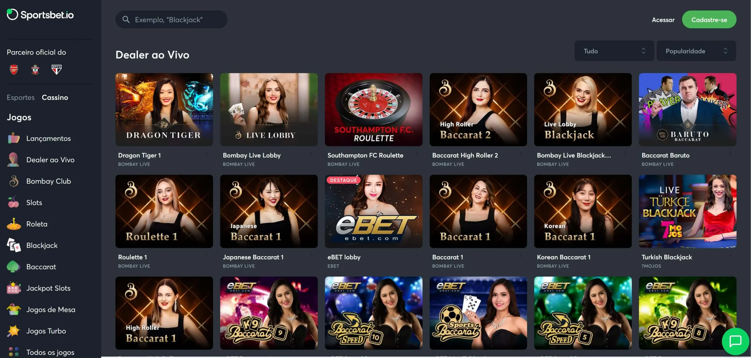 Sportsbet.io Cassino