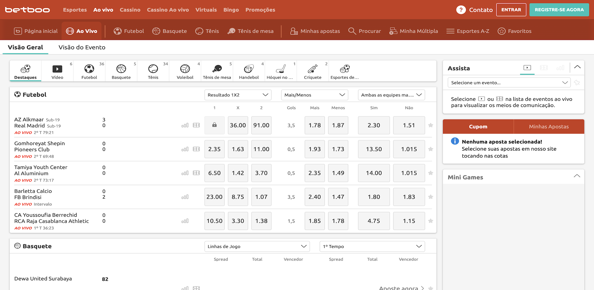 Betboo Apostas ao Vivo
