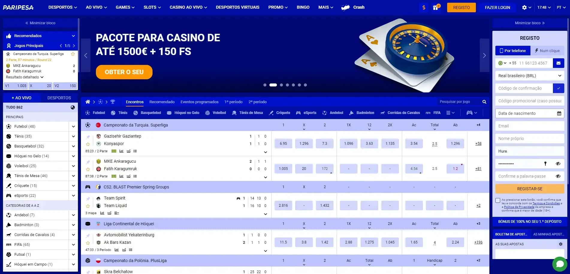 Paripesa Revisão Site da Paripesa