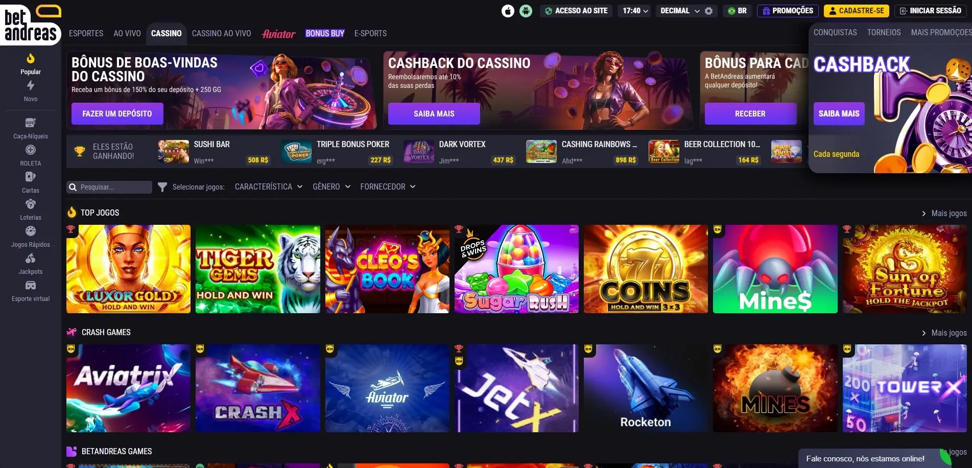 Cassino Betandreas BetAnySports Cassino