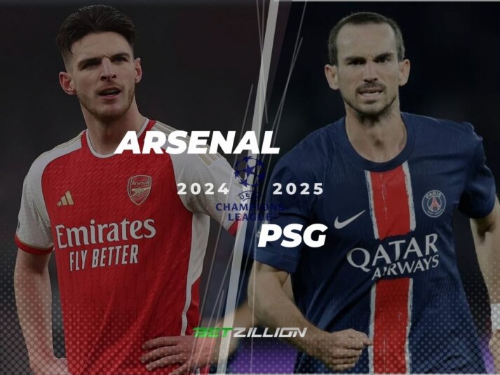 Previsões e probabilidades de apostas Arsenal vs. PSG (UEFA Champions League 2024/25)