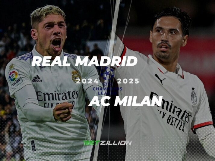 Previsões e dicas de apostas Real Madrid Vs. AC Milan (UEFA Champions League 2024/25)